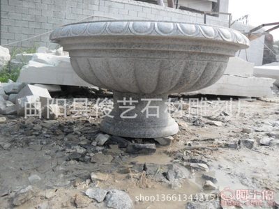 匠心傳承，石韻生輝 曲陽縣俊藝石材精雕大理石花盆，打造庭院藝術